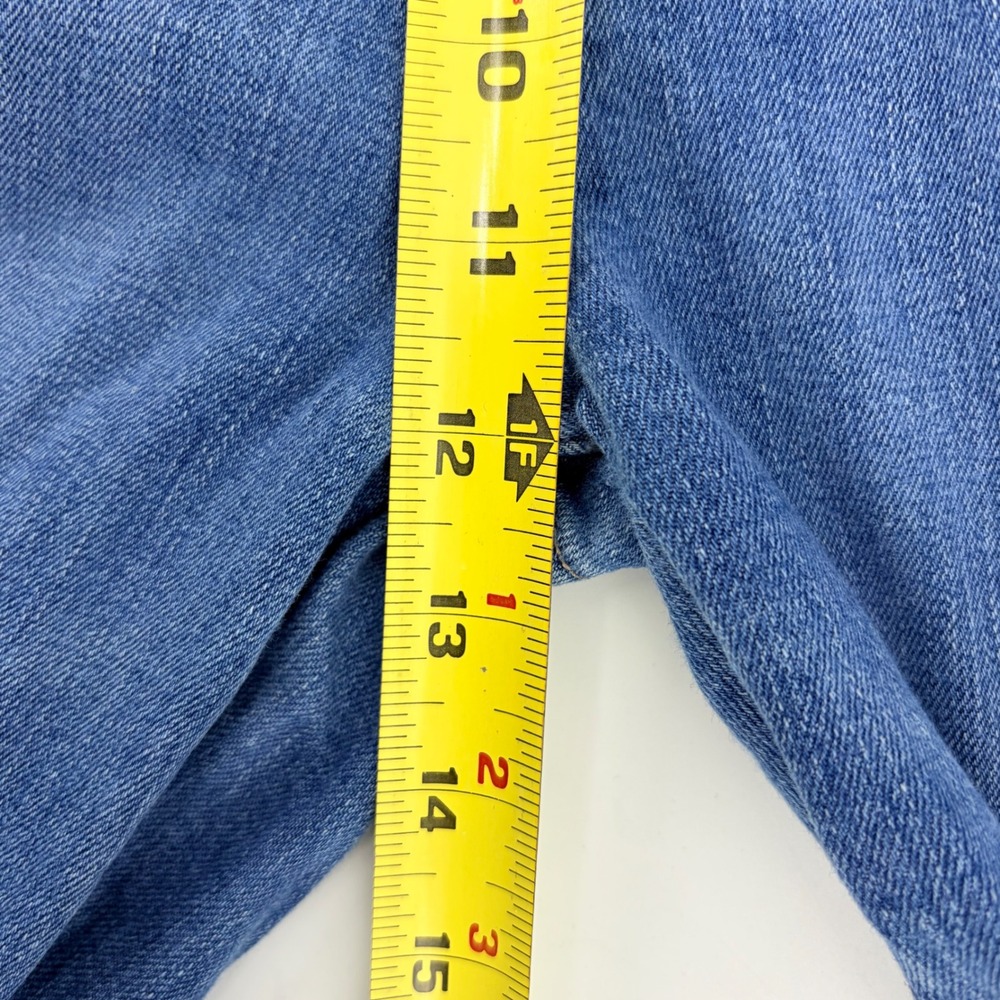 MOTHER The Swooner Rascal Hover Jeans Healing Jar High Rise Blue Raw Hem Size 30 - Picture 8 of 9